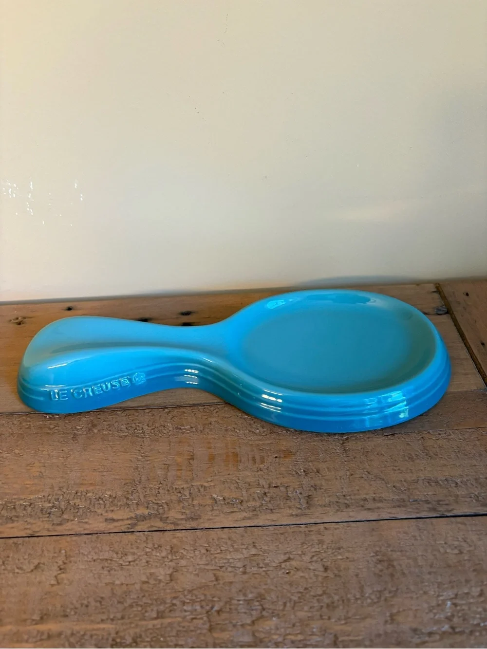 Retired Caribbean Blue Le Creuset Spoon Rest